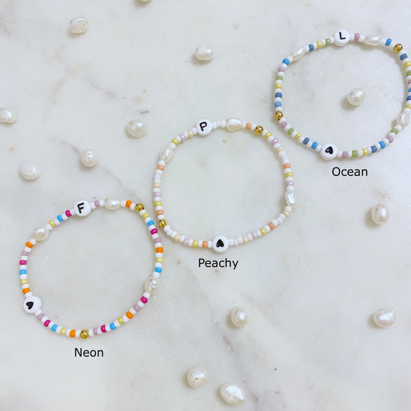 Personalised Multicoloured Beaded Bracelet
