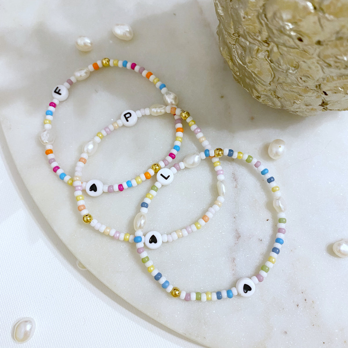 Personalised beaded bracelets discount