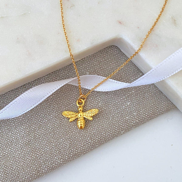 Queen Bee Sterling Silver or Gold Vermeil Necklace