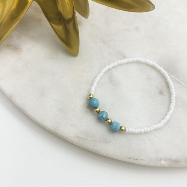 Power of Three Turquoise Bracelet