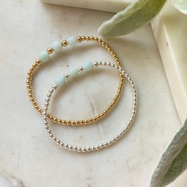 Power of Three Amazonite Bracelet