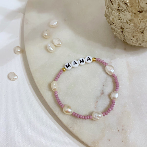 Personalised Pearl Word Bracelet