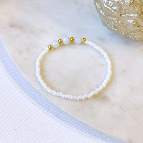 Power of Three Aquamarine Bracelet