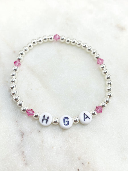 Personalised Midi Birthstone Bracelet