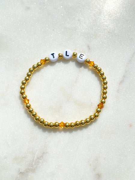 Personalised Midi Birthstone Bracelet