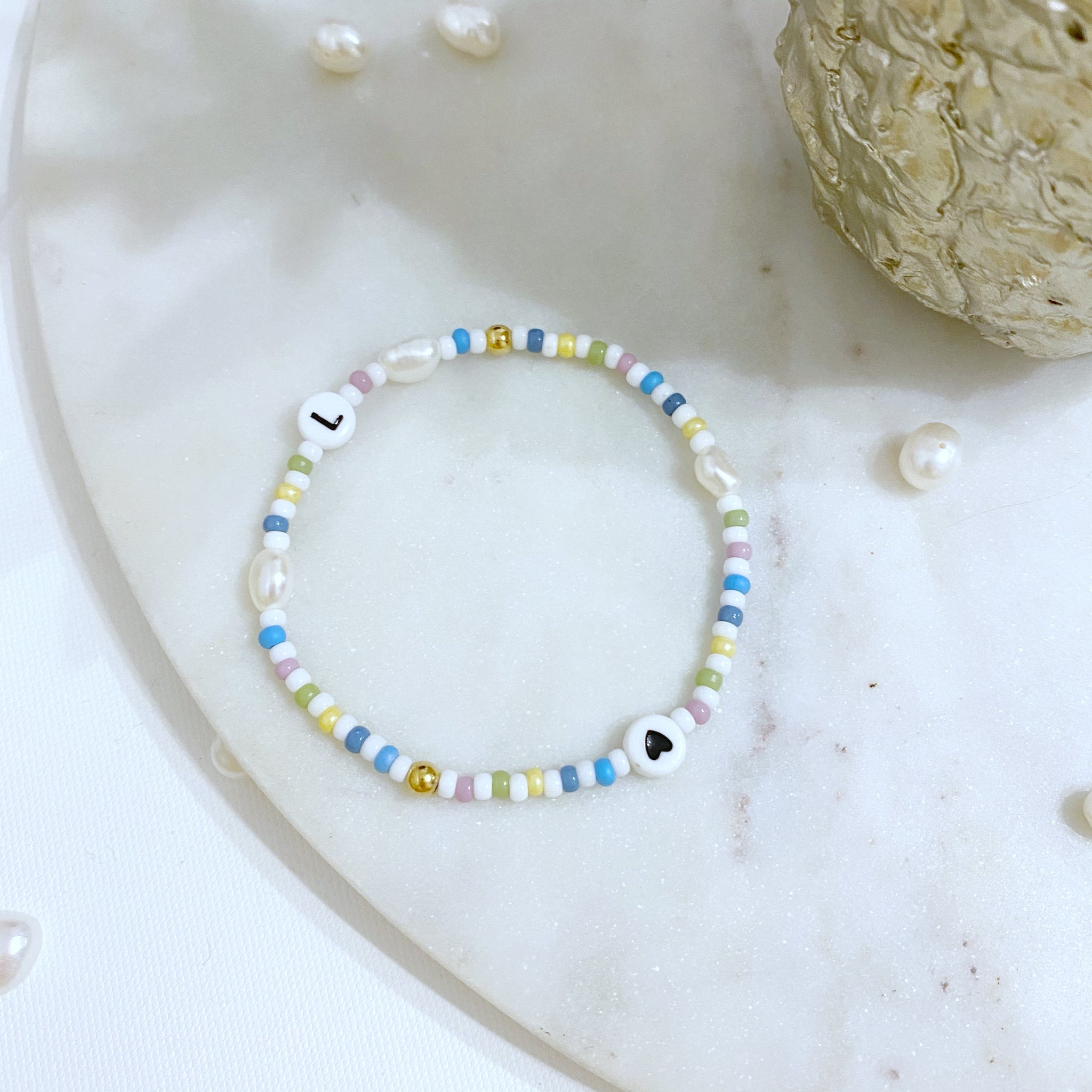 Personalised Multicoloured Beaded Bracelet