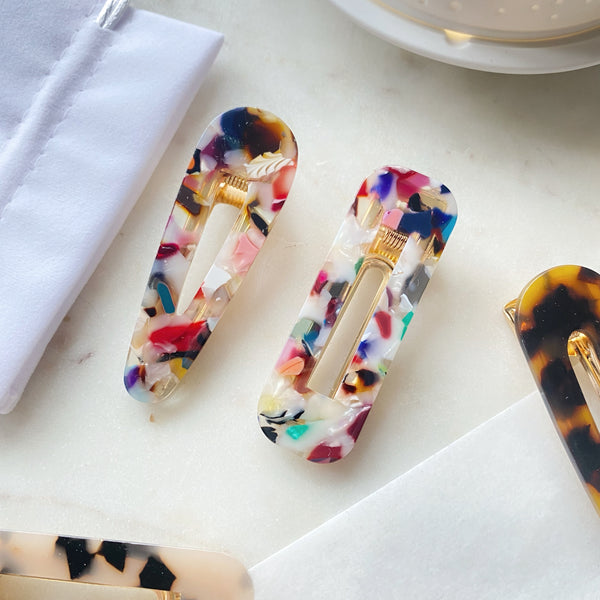 Large Resin Hair Clip - Multiple Options