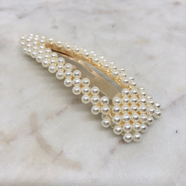 Large Pearl Hair Clip