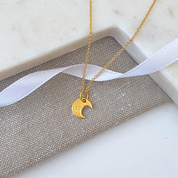 Celestial Collection - Crescent Moon Pendant Necklace