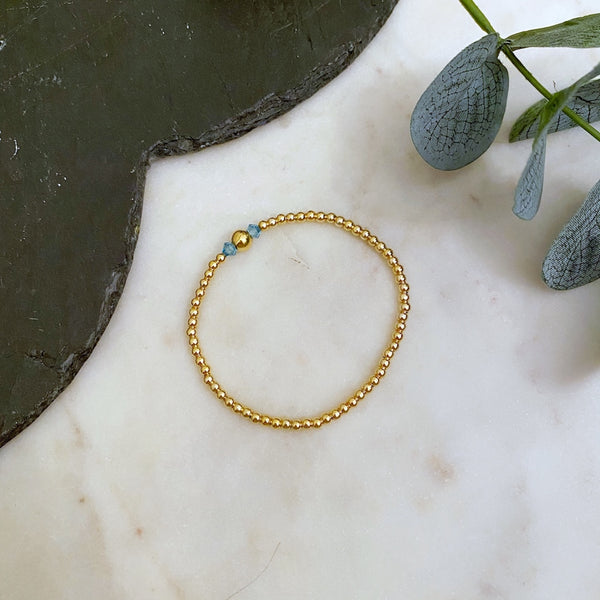 Birthstone Collection - 14k Gold Filled Swarovski Crystal Birthstone Bracelet