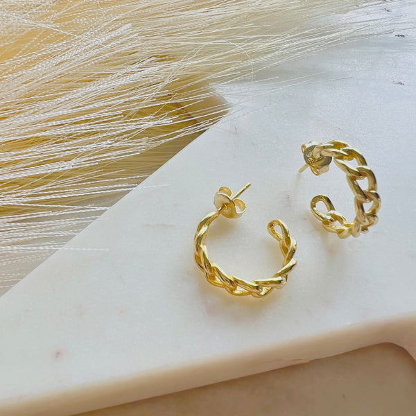 Chain Style Hoop Earring