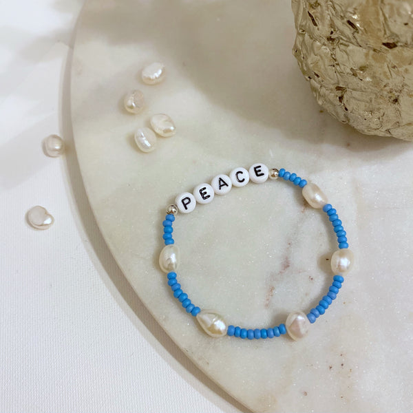 Personalised Pearl Word Bracelet