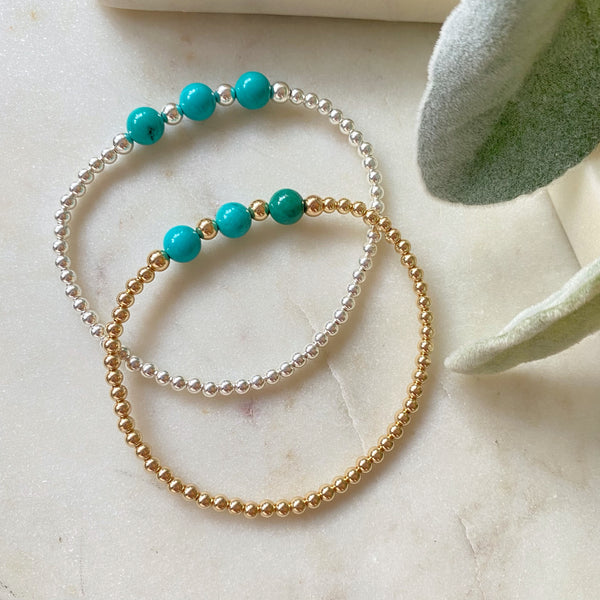 Power of Three Turquoise Bracelet