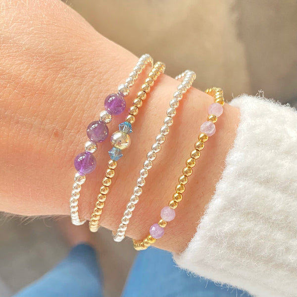 Power of Three Amethyst Bracelet