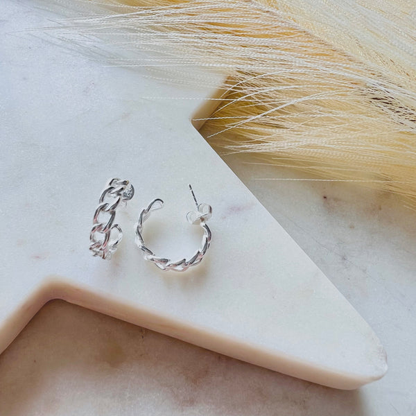 Chain Style Hoop Earring